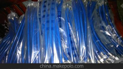 東莞市高埗洪發水暖器材經營部 40公分藍色包塑鋁絲進水軟管，廠家直銷混批圖片大全